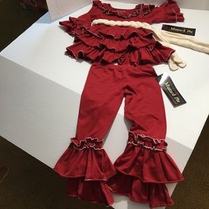 Mustard Pie Fiona Top 6X Paradiso Leggings 6 Red